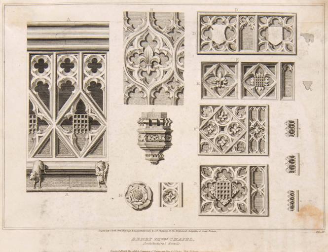 Henry VIIths Chapel, Architectural Details The Architectural Antiquitie of Great Britain