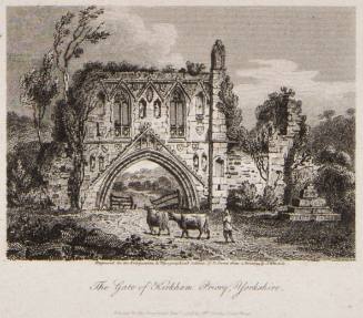 The Gate of Kirkham Priory, Yorkshire for the Antiquarian and Topographical Cabinet