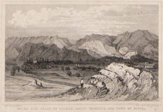 Ruins and Plains of Sparta, Mount Taygetus and Town of Mistra
