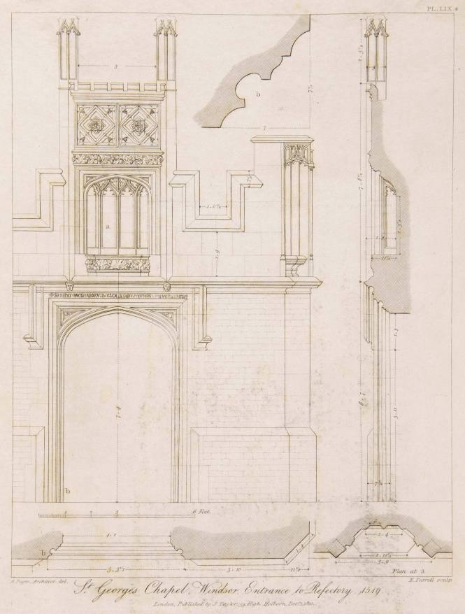 St. George's Chapel, WIndsor, Ent. to Refectory, 1519