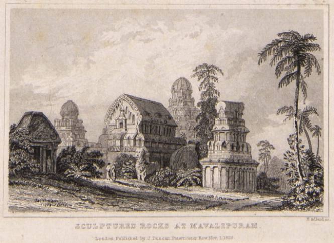 Sculptured Rocks at Mavalipuram