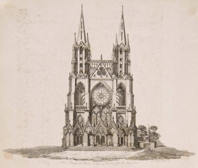 The West Facade of St. Nicaise at Rheims before the Revolution