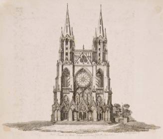 The West Facade of St. Nicaise at Rheims before the Revolution
