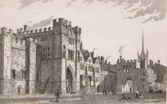 Peterborough EntranceTower Gateway to Bishop's Palace &C.