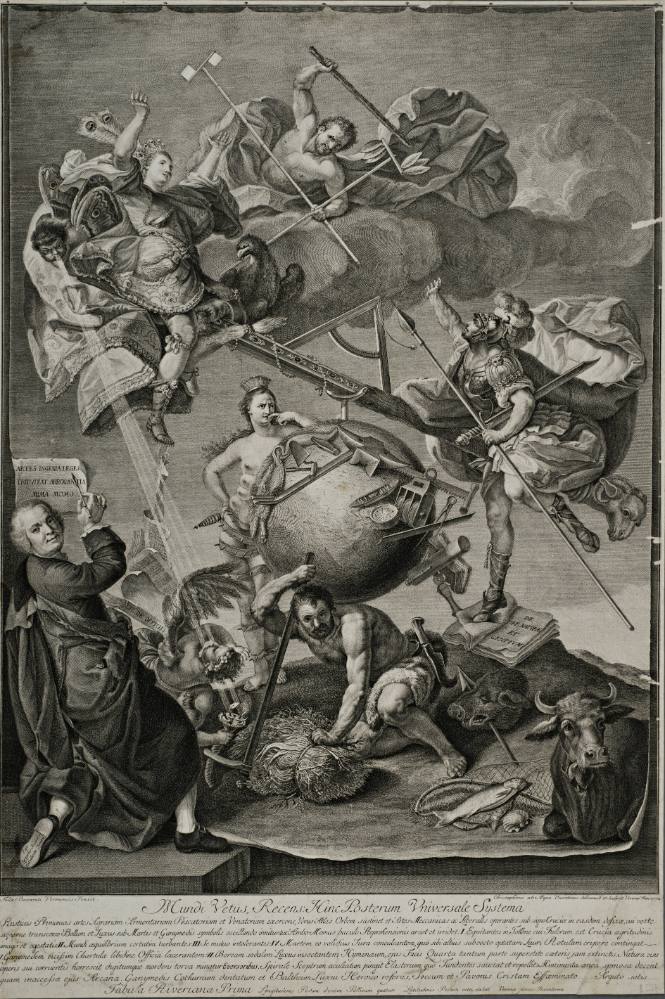 Atlas Maintaining the Balance of the World (Mundi Vetus, Recens Hinc Posterum Universale Systema)
