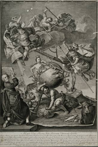 Atlas Maintaining the Balance of the World (Mundi Vetus, Recens Hinc Posterum Universale Systema)