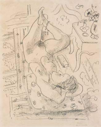 Nude Lying Upward with Louis XIV Table