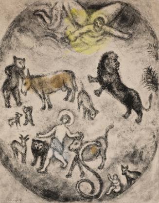 The Peaceable Kingdom as Foretold by Isaiah (Isaiah 11: 5-9) (from Chagall's illustrations for the Bible, 1931-36)