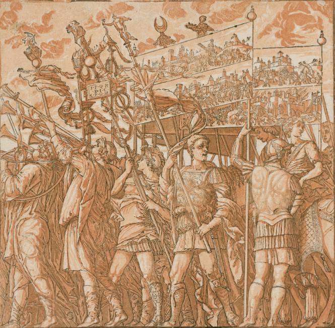 Trumpeters, Bearers of Standards and Banners (from The Triumphs of Caesar)