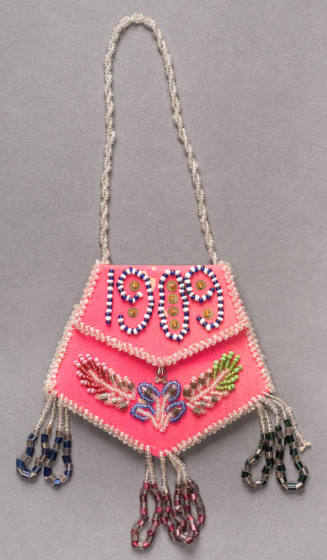Pouch with squirrle design and date
