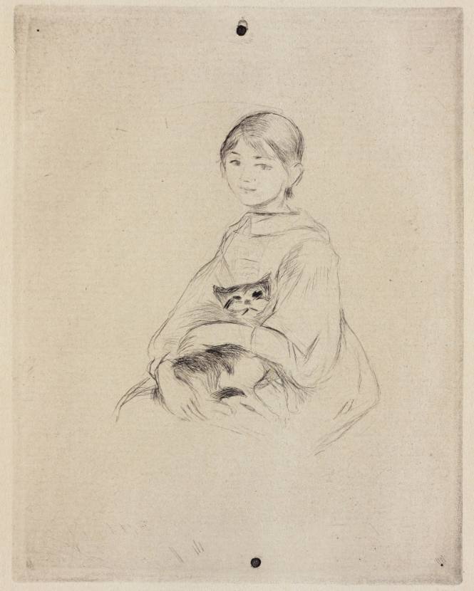 Girl with a Cat