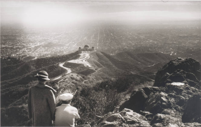 Looking over Griffith Park Observatory and Los Angeles from Mount Hollywood
