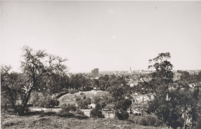 Looking toward Downtown Los Angeles