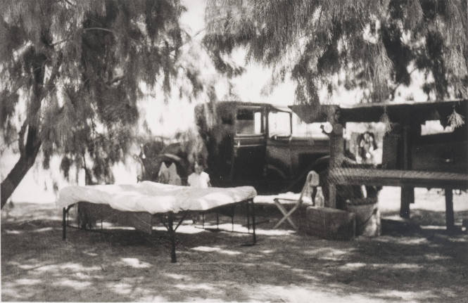 Palm Springs, my camp with 1928 Chevrolet