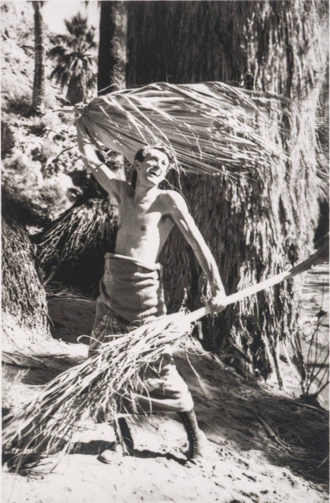 Self-portrait with Palm Fronds