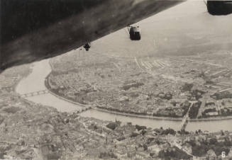 Graf Zeppelin flying over Basel, Switzerland, from “Studies of Construction and Flying of the Graf Zeppelin”