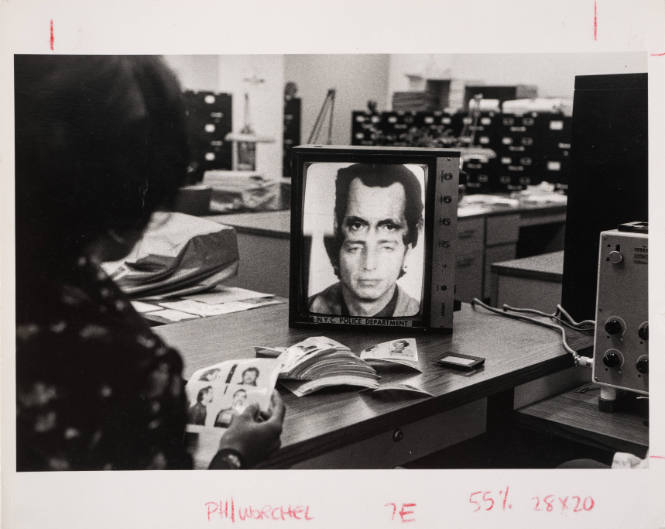 In the police headquarters photo identification sector. The machine makes a composite photo from various human head characteristics