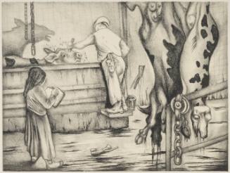 Self-portrait in Slaughterhouse