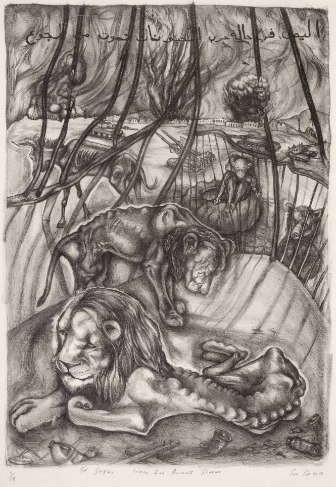 Lions in the Zoo