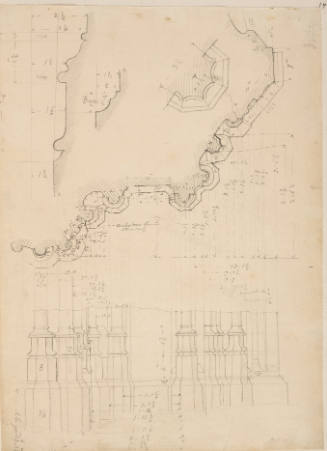 Plan of principal piers, King's College Chapel
