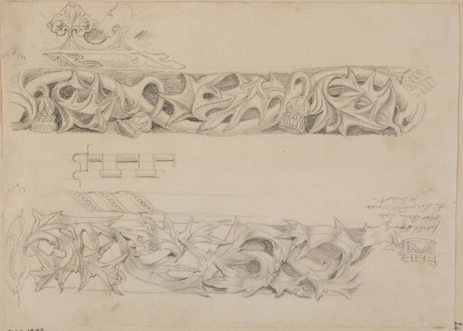 Stringcourse, side of Nave  King's College Chapel