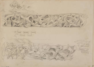 Stringcourse, side of Nave  King's College Chapel