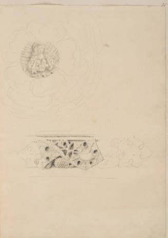 Stringcourse and Rose - Nave, King's College Chapel