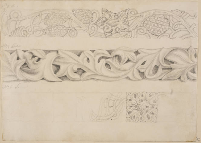 Stringcourses, side of Nave  King's College Chapel