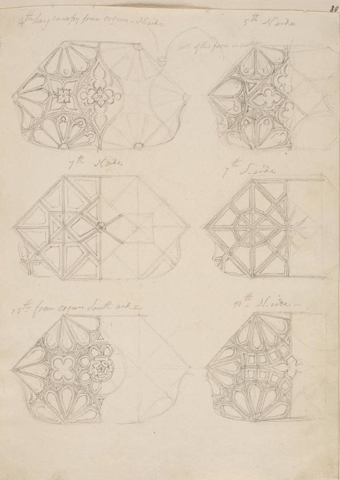 Groining of Canopies and Piers, King's College Chapel