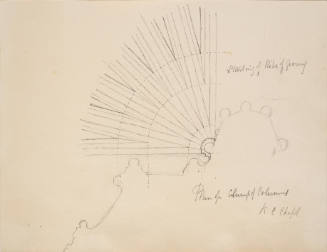 Startng of Ribs of Groining and Plan of Clump of Columns, King's College Chapel