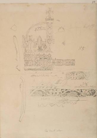 King's College Chapel, Crown on Wall Side of Nave