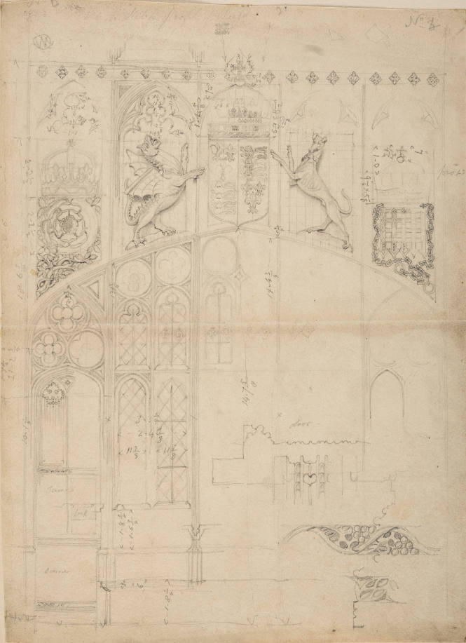 Lower compartment of nave, King's College Chapel