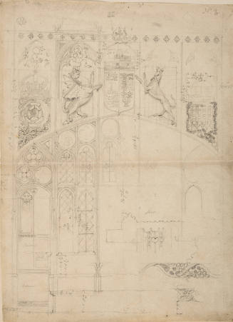 Lower compartment of nave, King's College Chapel