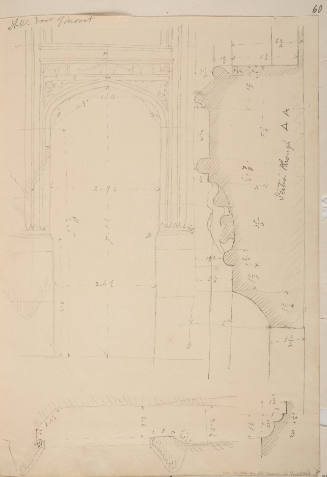 N. W. Door of Turret,  King's College Chapel