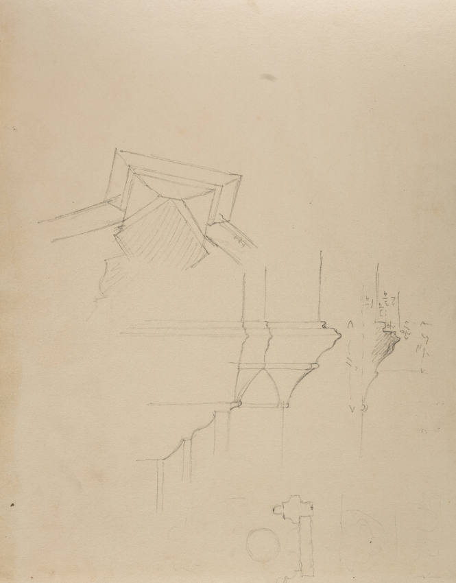Architectural drawing, King's College Chapel