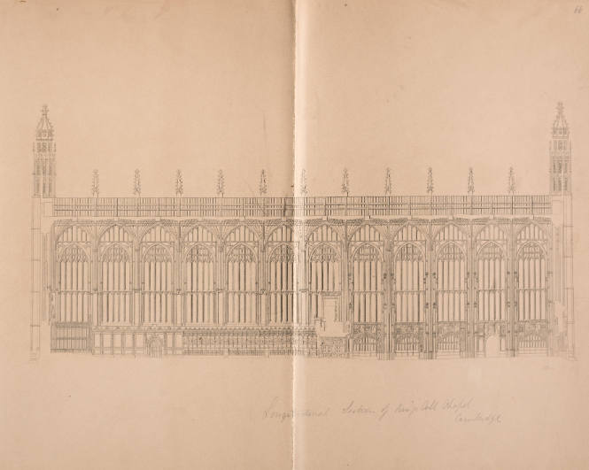 Longitudinal Section of King's College Chapel, Cambridge