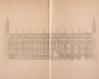 Longitudinal Section of King's College Chapel, Cambridge
