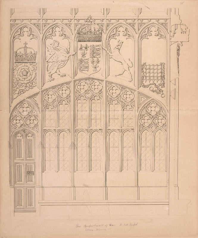 One compartment of nave King's College Chapel