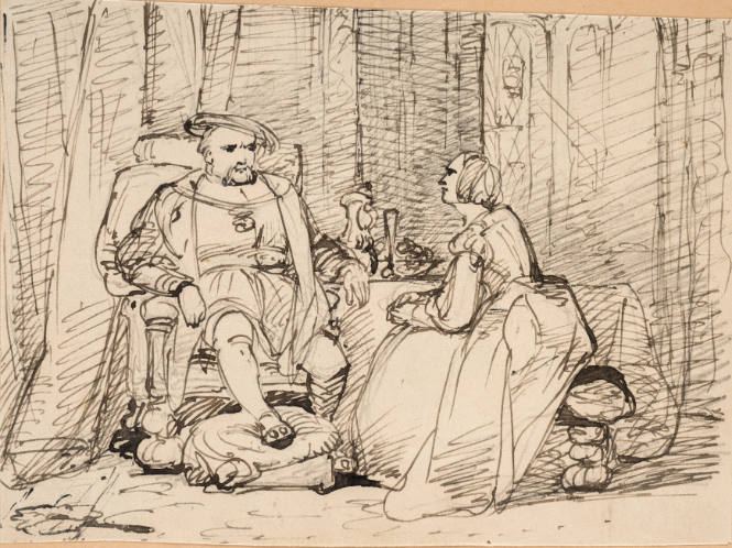 Portrait of the Beast (presumably the portrait of Henry VIII with one of his wives)