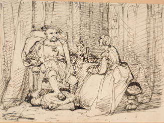 Portrait of the Beast (presumably the portrait of Henry VIII with one of his wives)