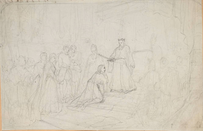 David II of Scotland knighting Henry II of England