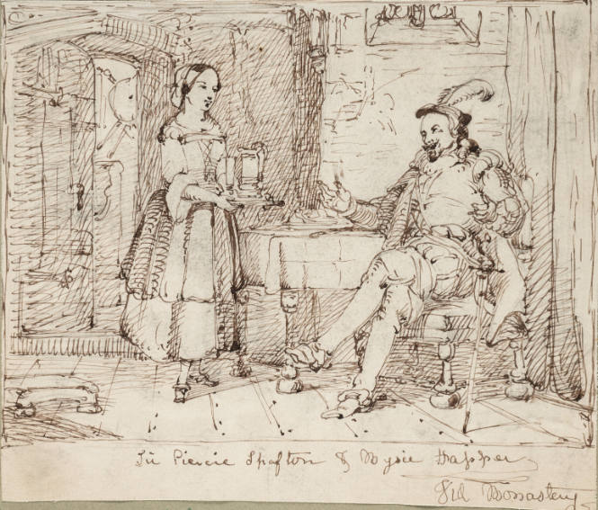 Sir Purcy Shafton and Misic Happer  Vide Monastary