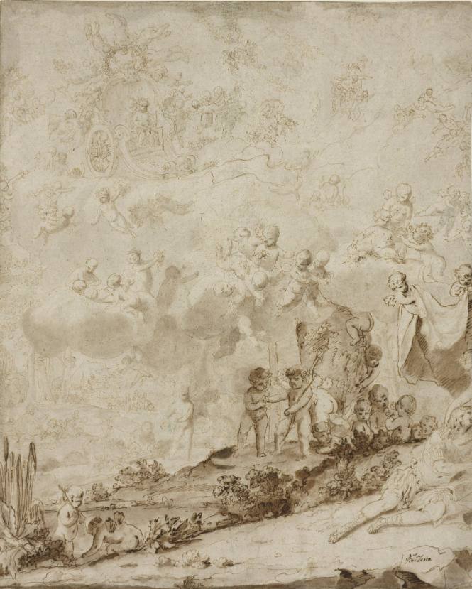 Fragmentary Drawing of a Literary Subject