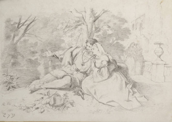 Man and a woman in a park