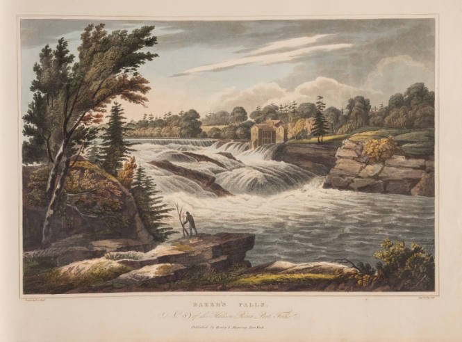 Baker's Falls, No. 8 of the Hudson River Port Folio