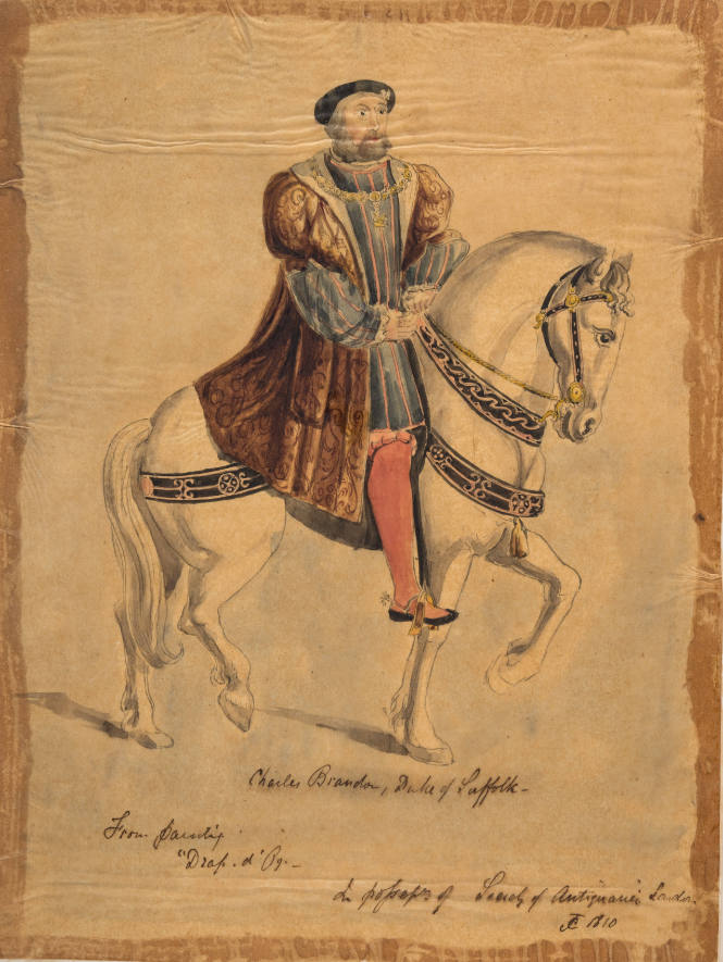 Charles Brandon, Duke of Suffolk- from painting - "Drap d'Oz"