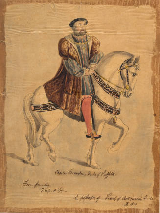 Charles Brandon, Duke of Suffolk- from painting - "Drap d'Oz"
