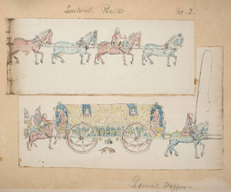 Copy from - Louterell Psalter, No. 3   Queen's Wagon