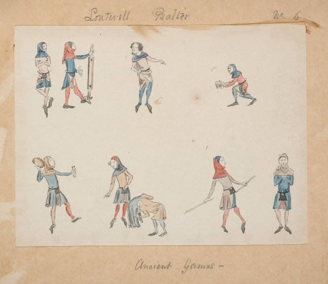 "Ancient Games" from the Louterell Psalter No. 6