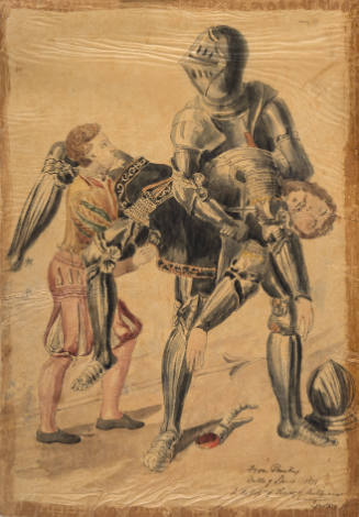 From the painting - " The Battle of Spurs 1513"